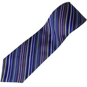 Tommy Hilfiger Multicolored Striped 100% Silk Tie